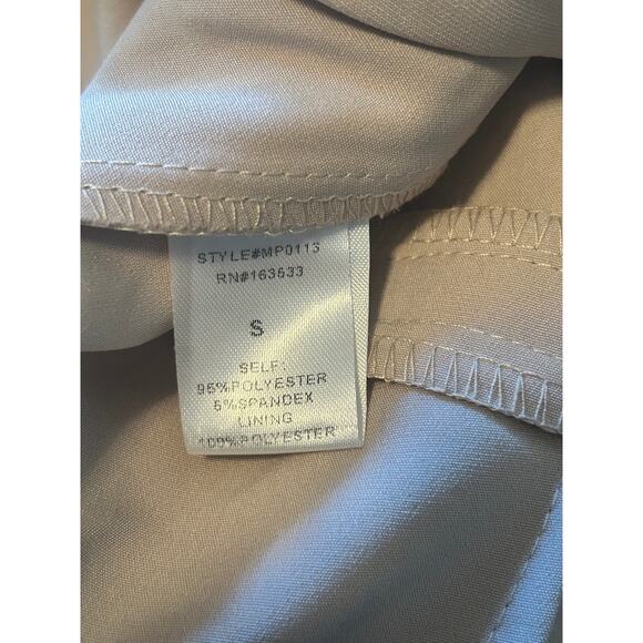 NWOT M.N.I. Los Angeles Women's Tan Dress Pants Front Seam Size Small - Picture 5 of 6